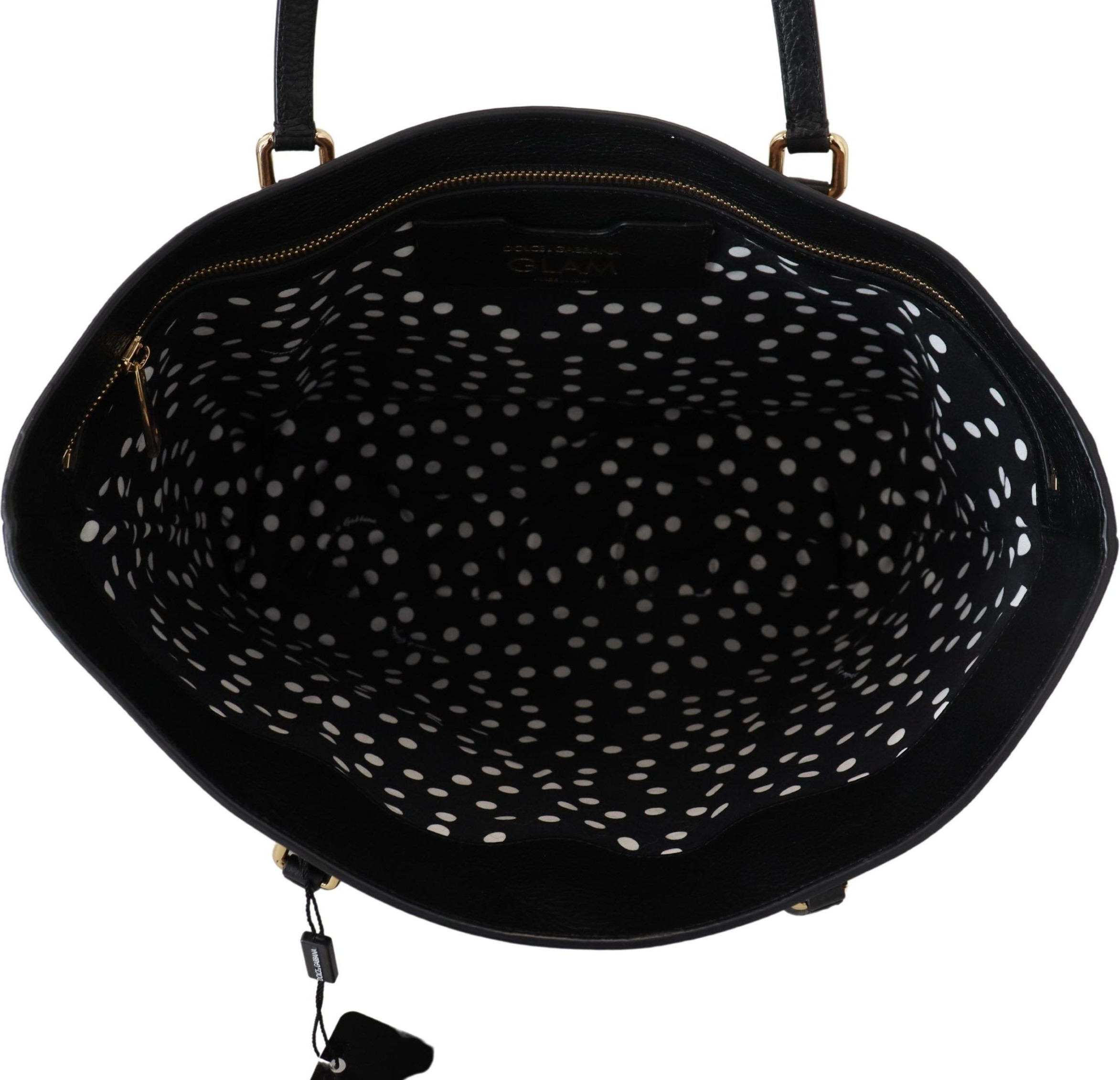 Dolce & Gabbana Glam Leopard Print Charmli teri sumka