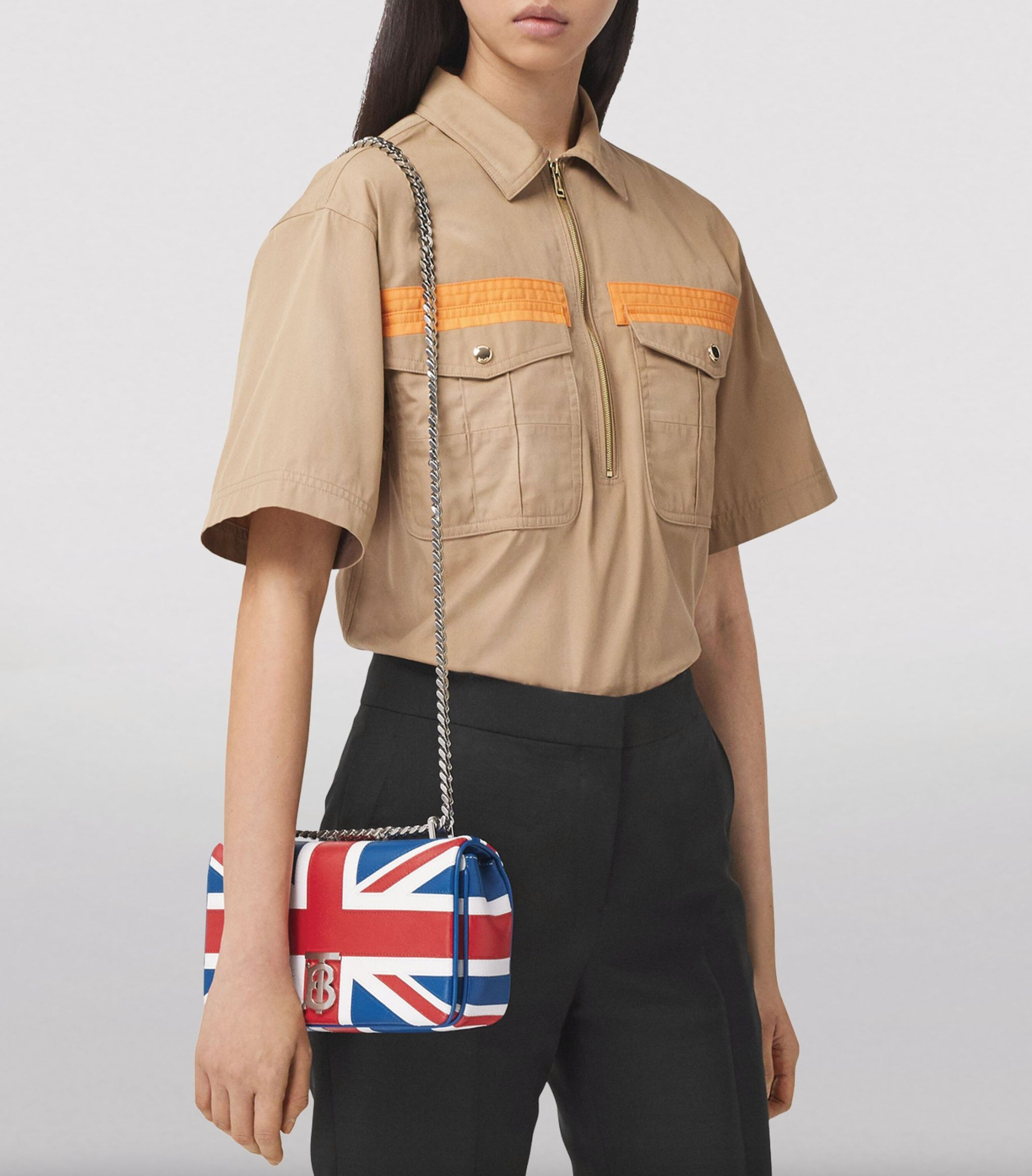 Crossbody Bag Burberry Union Jack Chic Small Luxe Bag