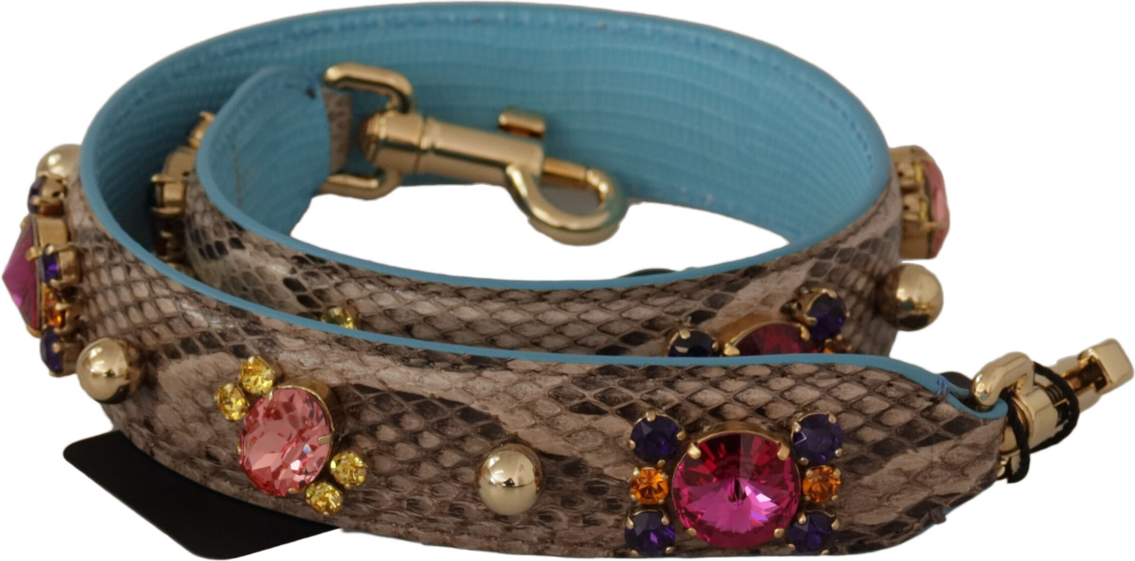 Shoulder Strap Dolce & Gabbana Elegant Python Leather Accessory