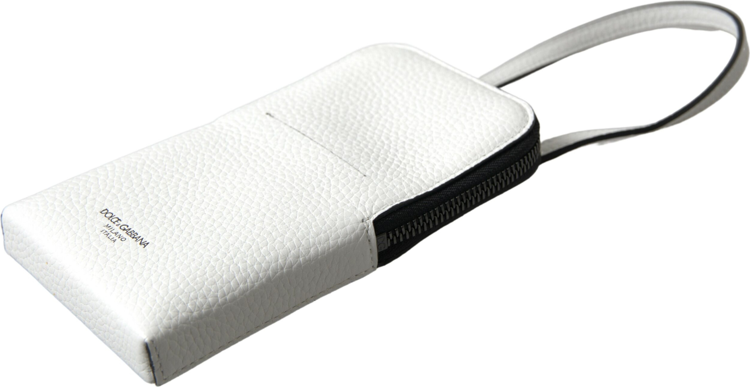 Crossbody Bag Dolce & Gabbana Elegant White Leather Phone