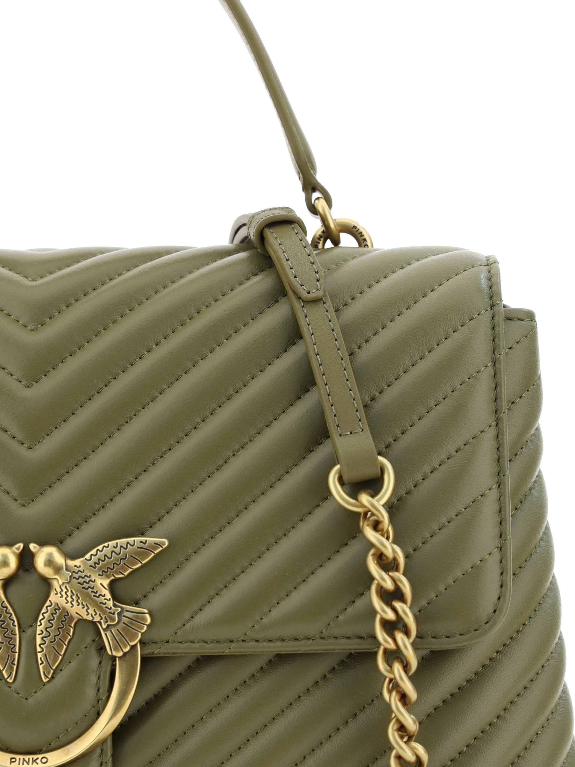 Handbag Pinko Emerald Elegance