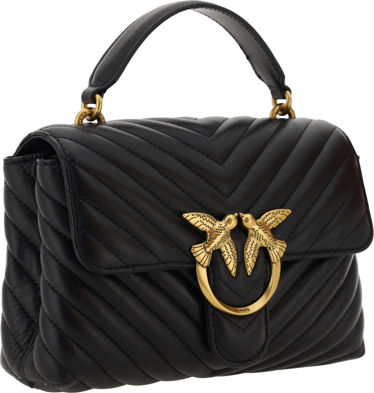 Handbag Pinko Elegant Quilted Mini Handbag Charm