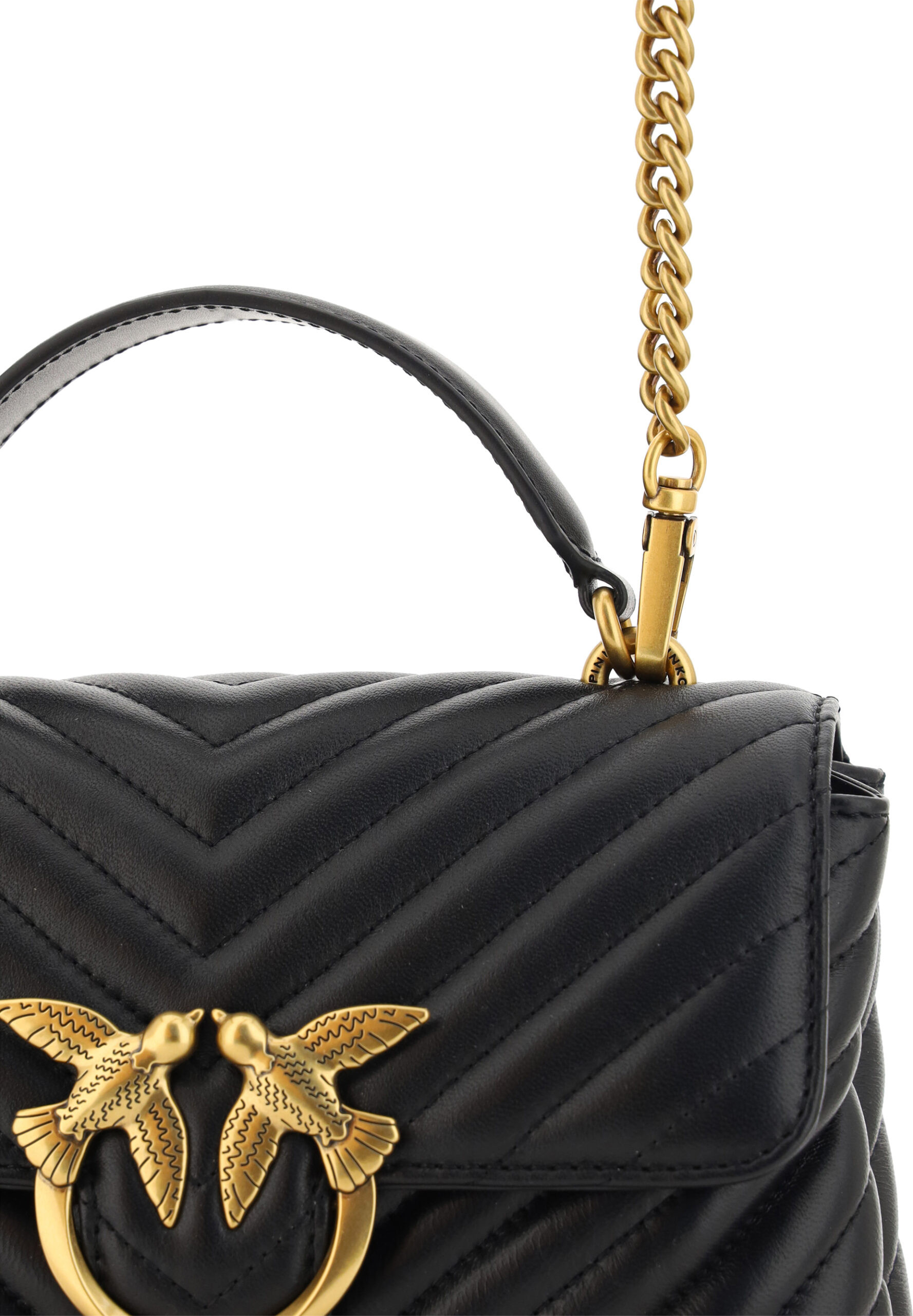 Handbag Pinko Elegant Quilted Mini Handbag Charm