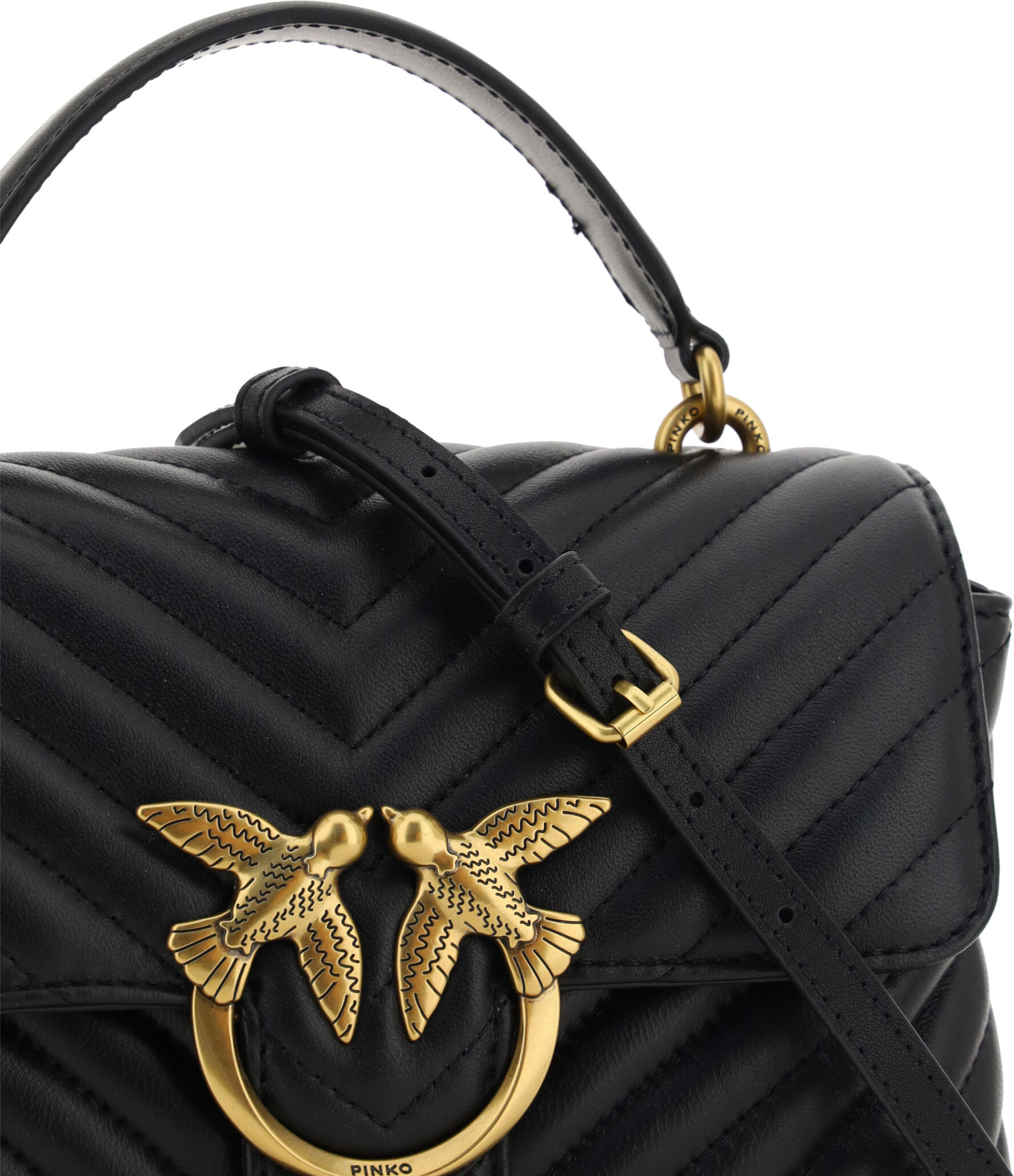 Handbag Pinko Elegant Quilted Mini Handbag Charm