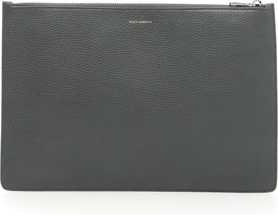 Clutch Dolce & Gabbana Elegant Black Leather Clutch