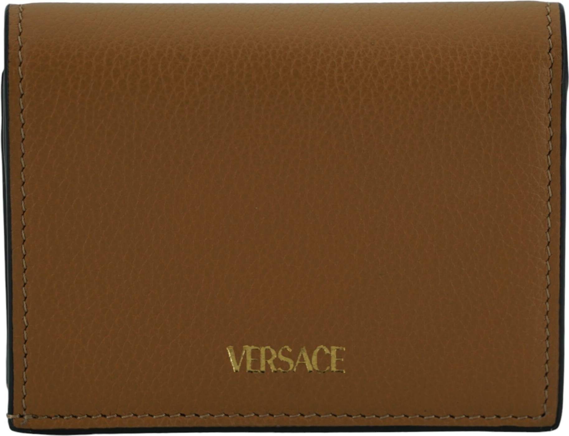Компактный кожаный кошелек Versace