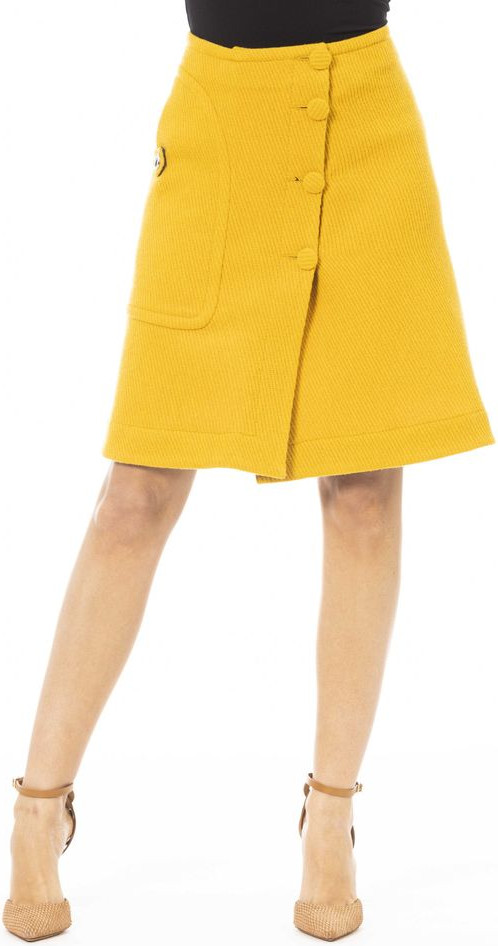 Yellow Wool Women Skirt Jacob Cohen
