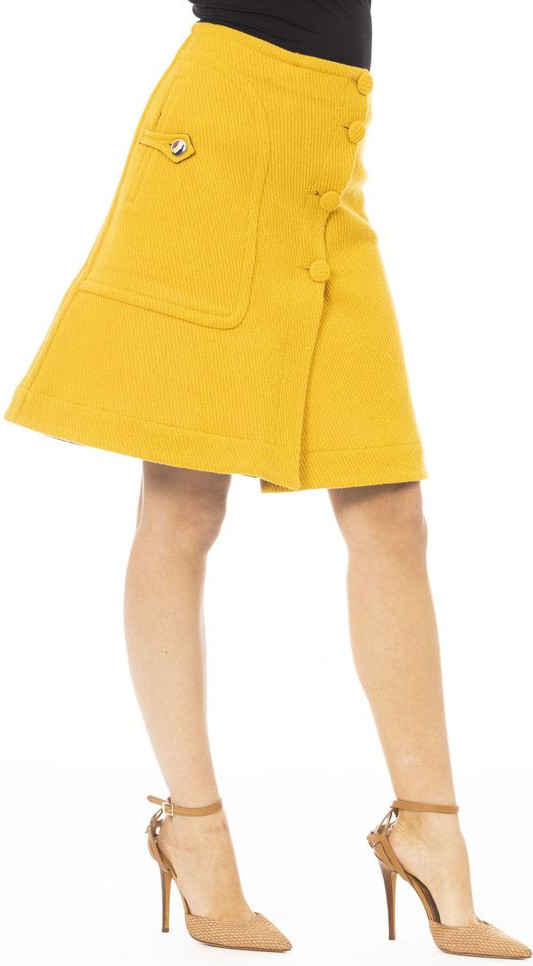 Yellow Wool Women Skirt Jacob Cohen