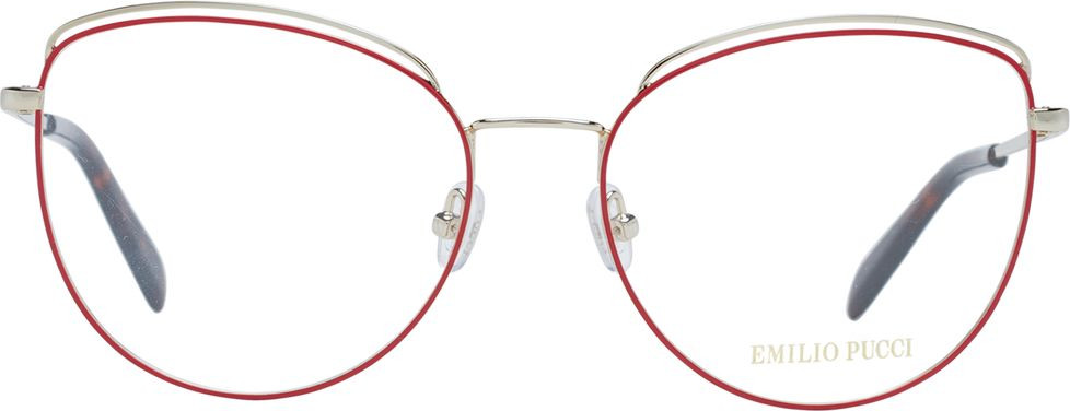 Red Metal Glasses Frames Emilio Pucci