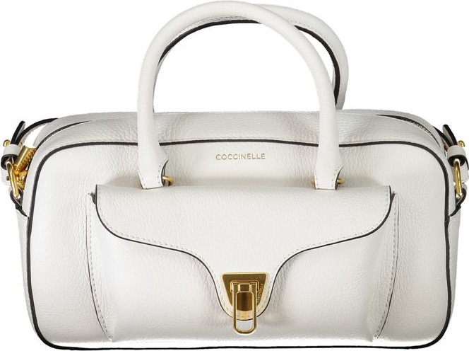 Handbag Coccinelle White Leather