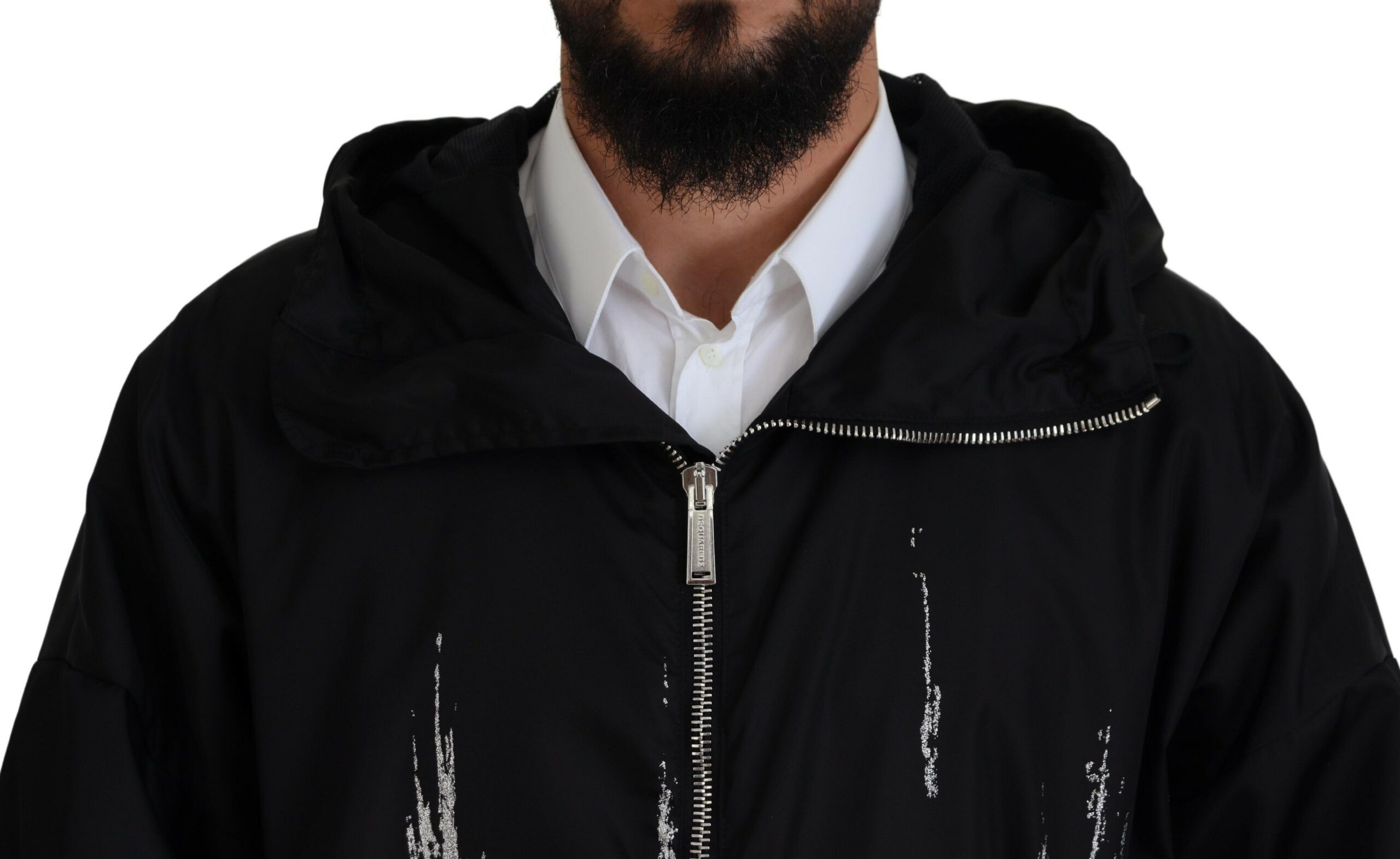 Long Hooded Coat Nylon Jacket Dsquared2