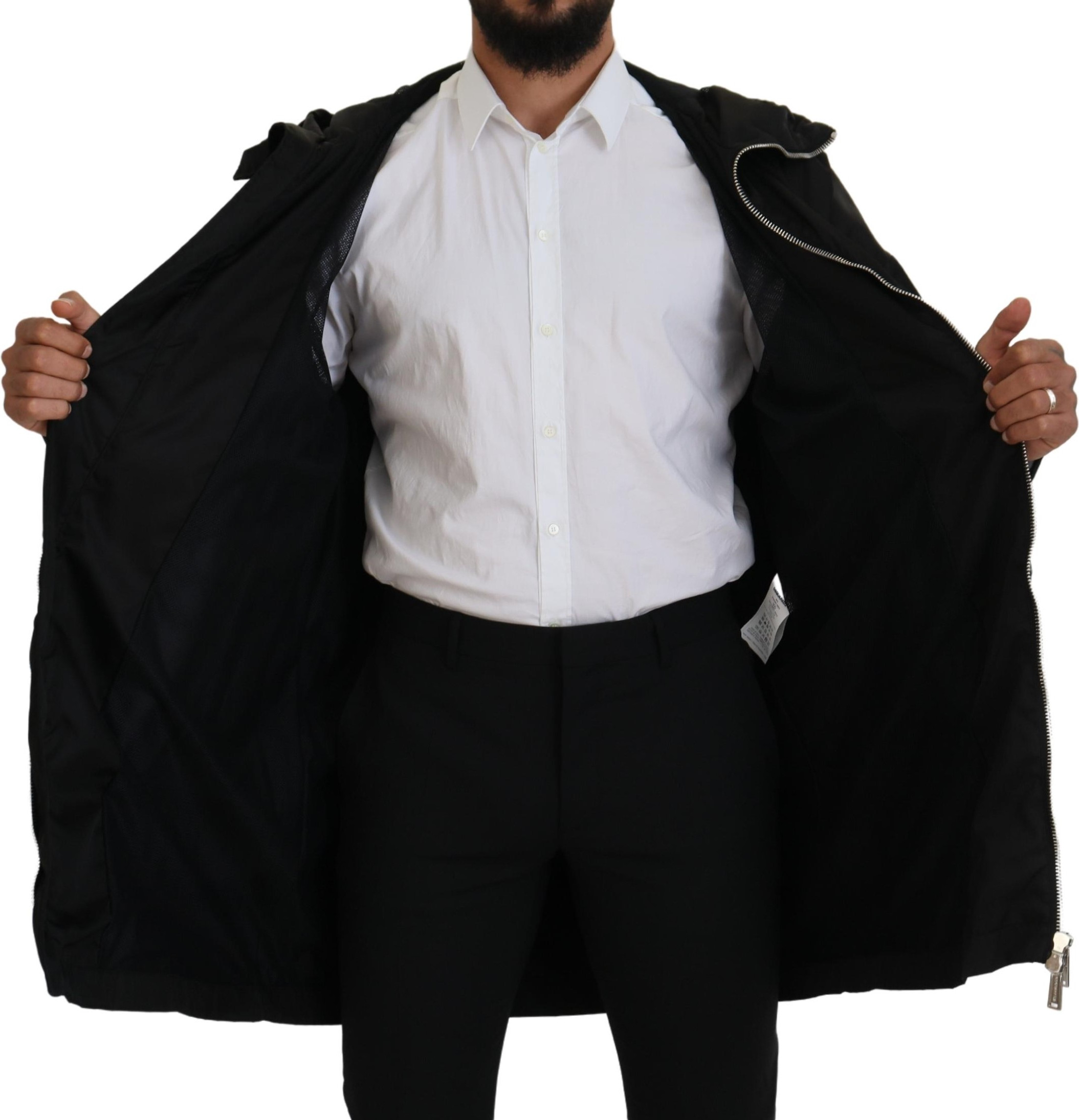 Long Hooded Coat Nylon Jacket Dsquared2