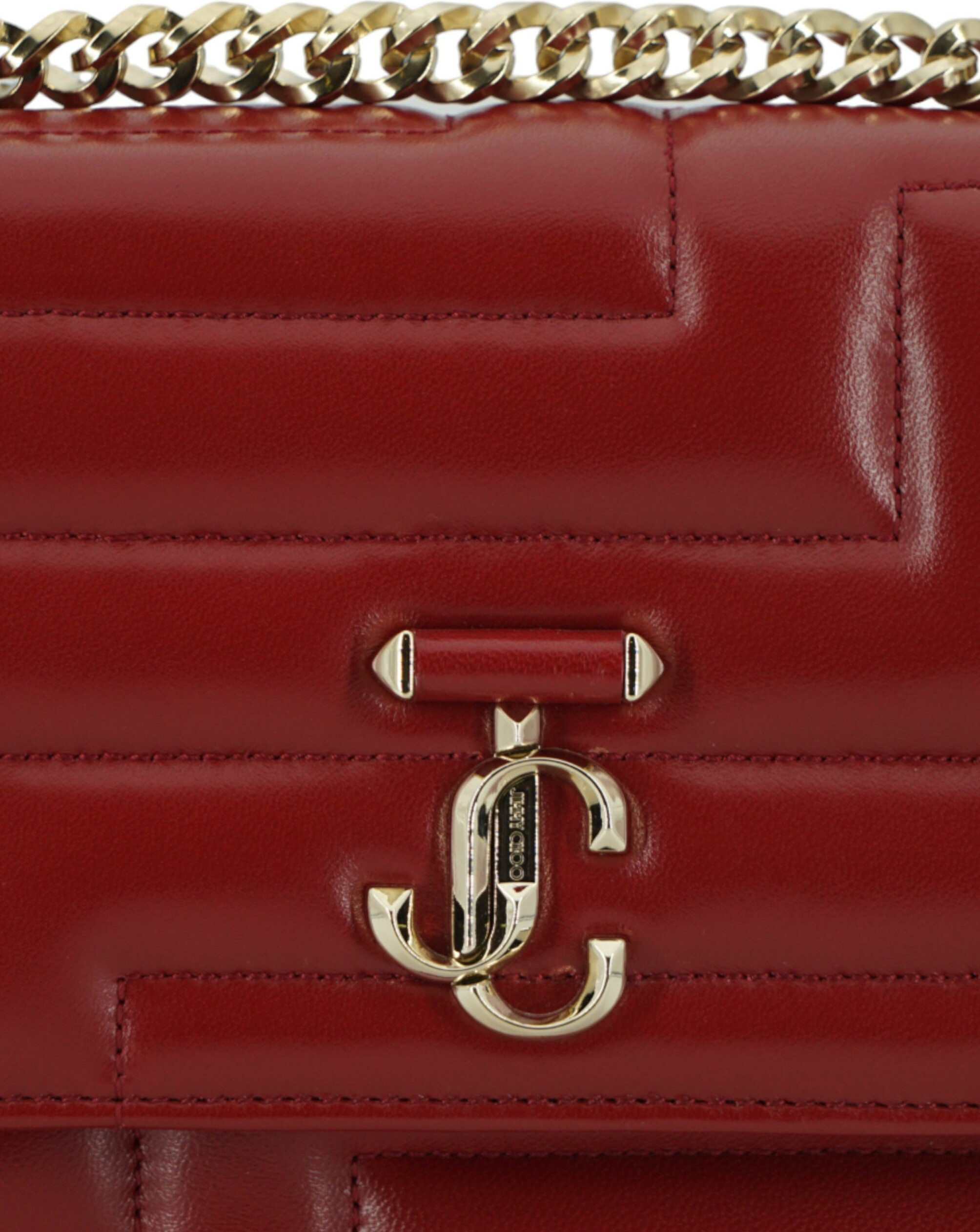 El_kuta Jimmy Choo Eyewear AVENUE QUAD QUILTED NAPPA LEATHER CRANBERRY Qizil