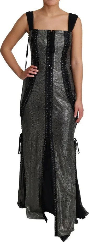 Dolce & Gabbana'ning black kristalli bog'ichli podium ko'ylagi