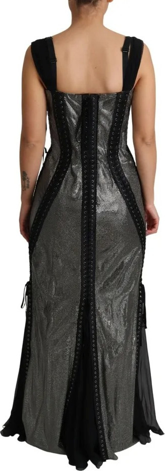 Dolce & Gabbana'ning black kristalli bog'ichli podium ko'ylagi