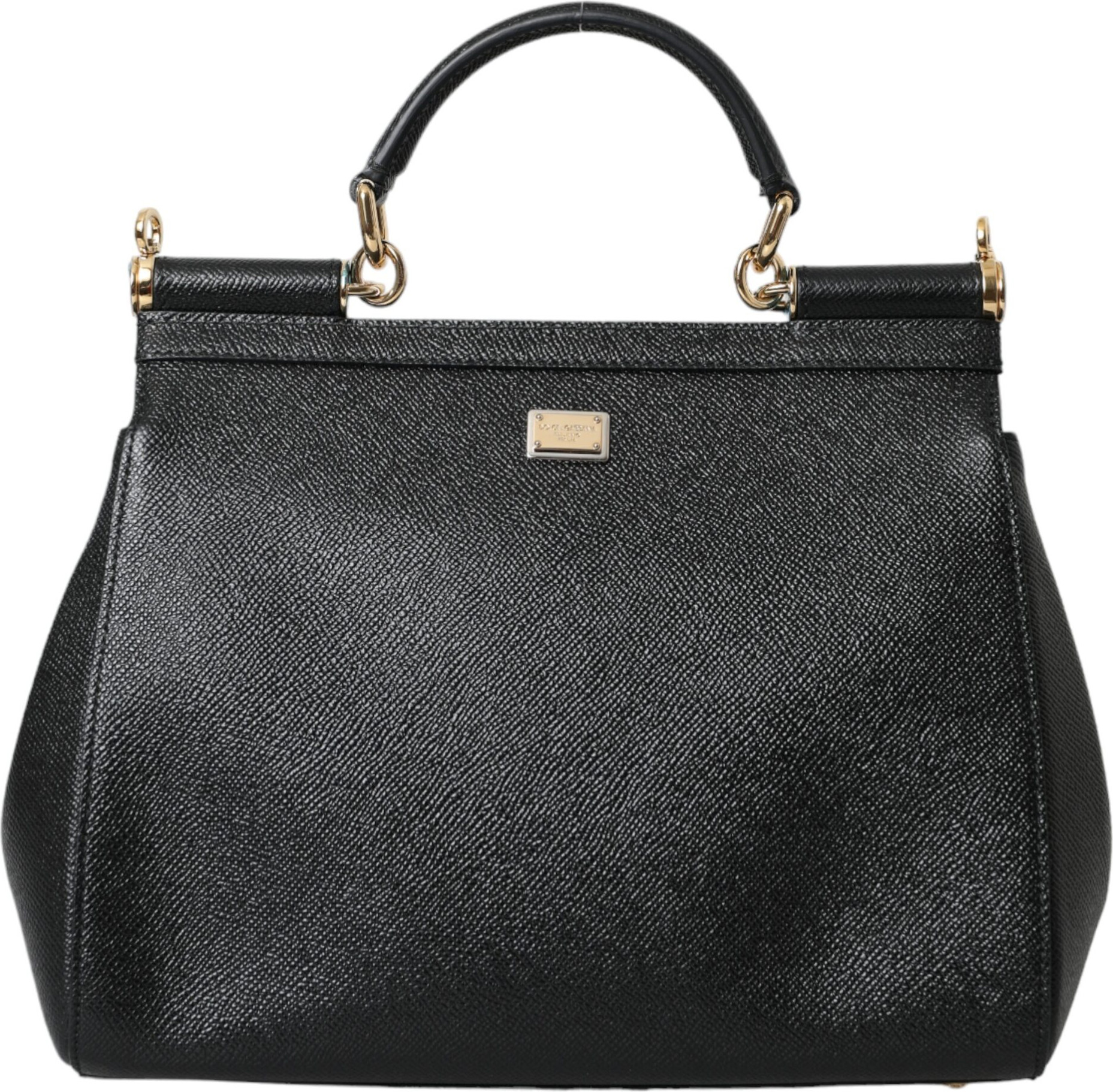 Belbog'li sumka Dolce & Gabbana Qora Charm #DGFamily Patch