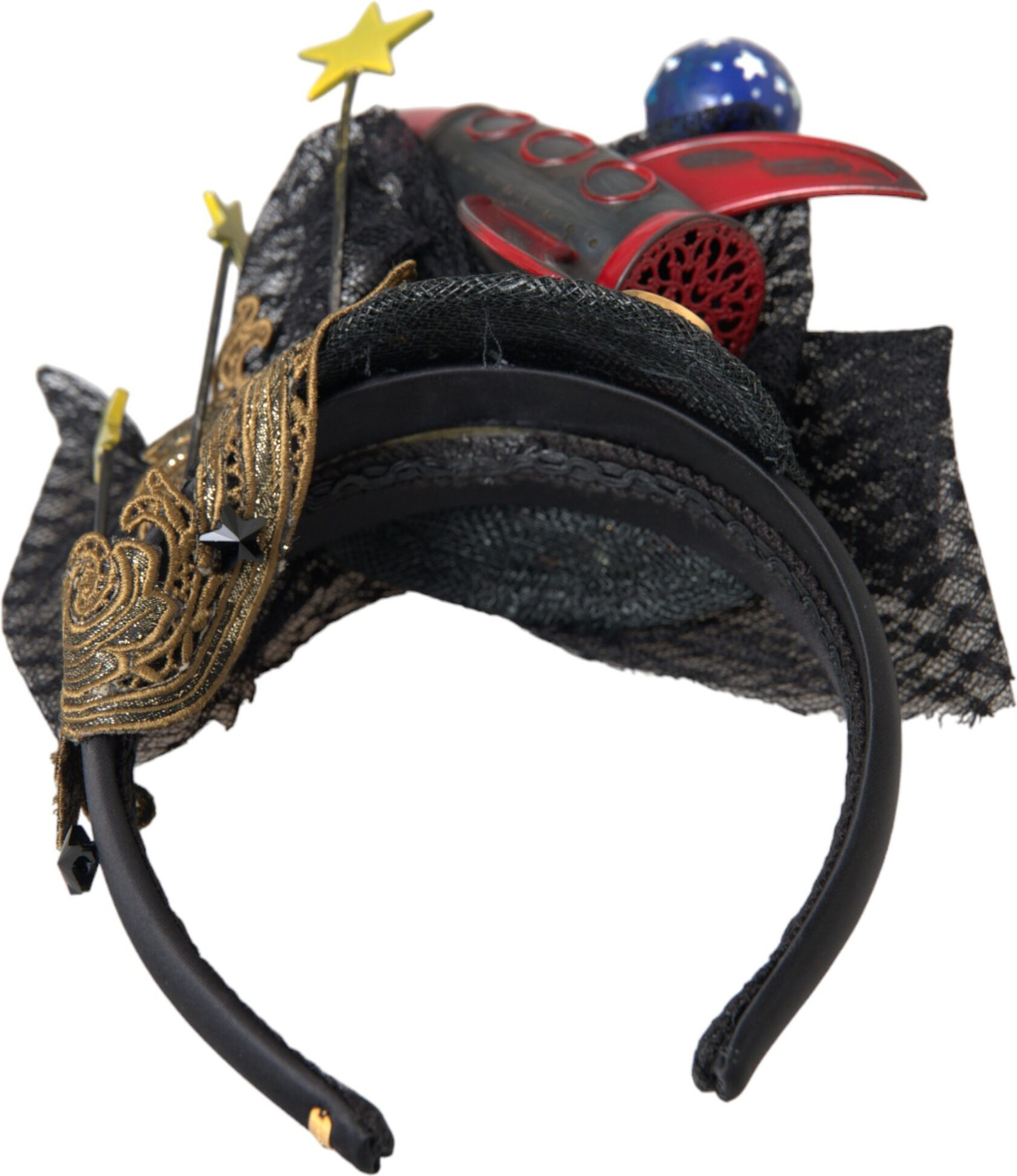 Headband Diadem Dolce & Gabbana Multicolor Missile Rocket Crystal Stars