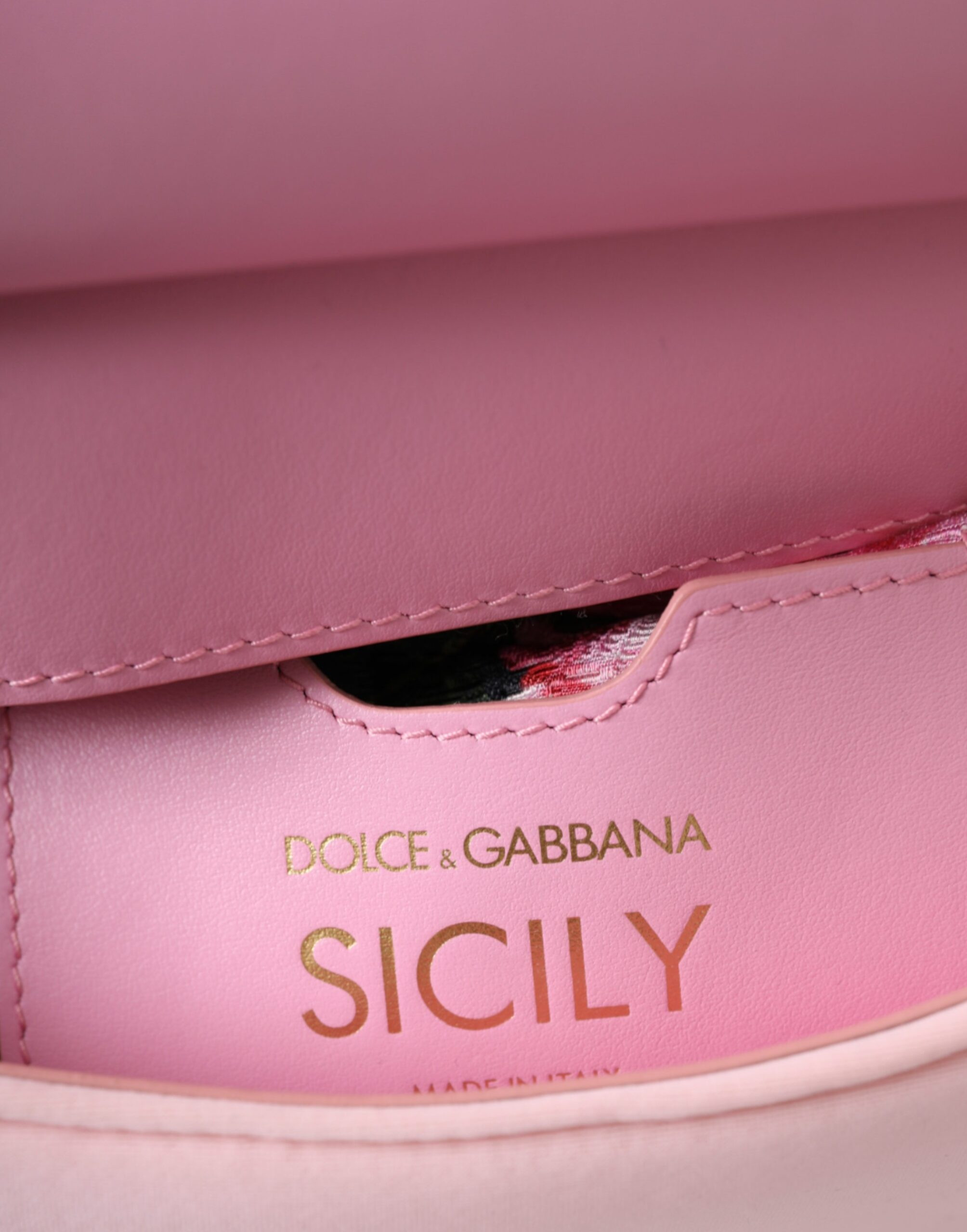 Satchel Bag Dolce & Gabbana Pink Sicily