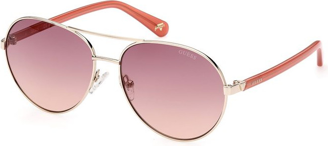 Солнцезащитные очки GUESS Золотые металлические солнцезащитные очки