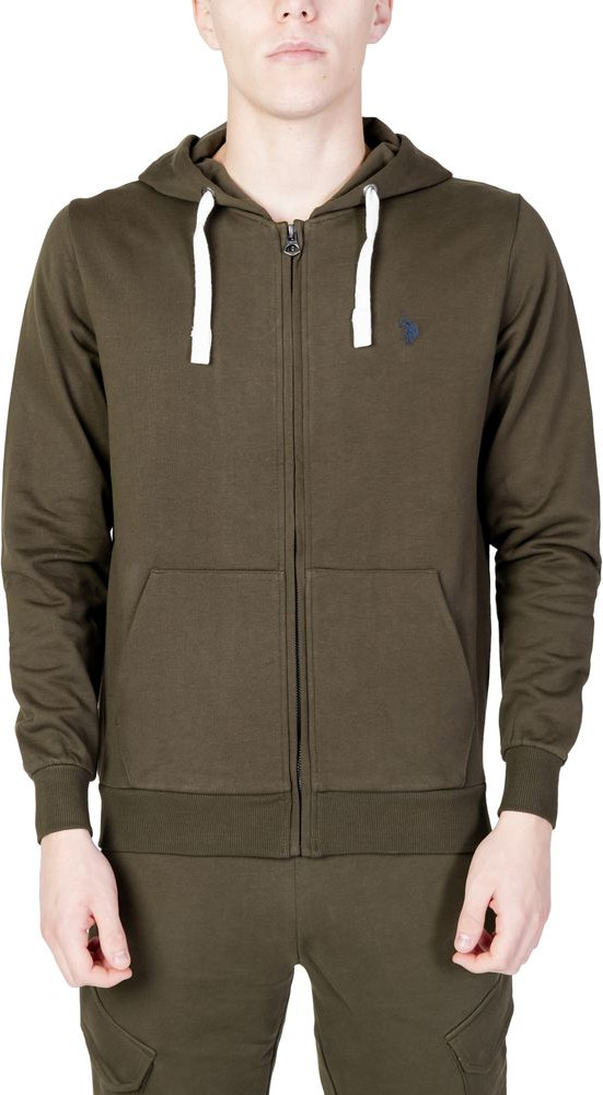 Hoodie U.S. Polo Assn. Green Cotton