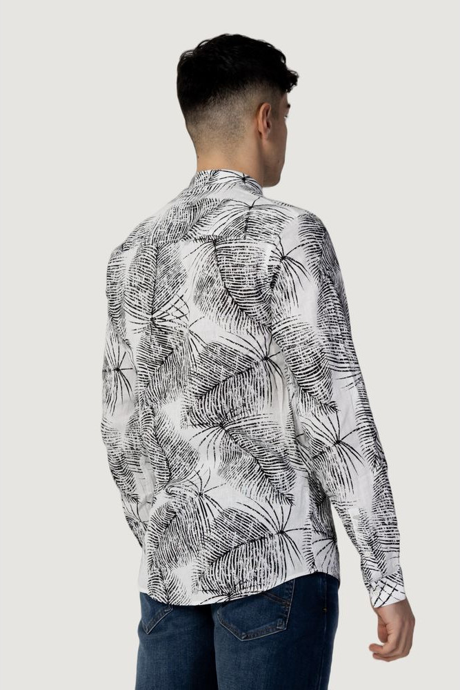 Black Linen Pattern Shirt Antony Morato