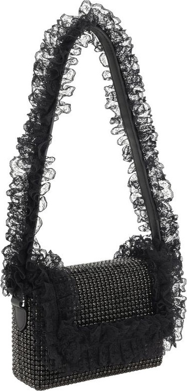 Bag Self-Portrait Crystal Lace Shoulder Bag