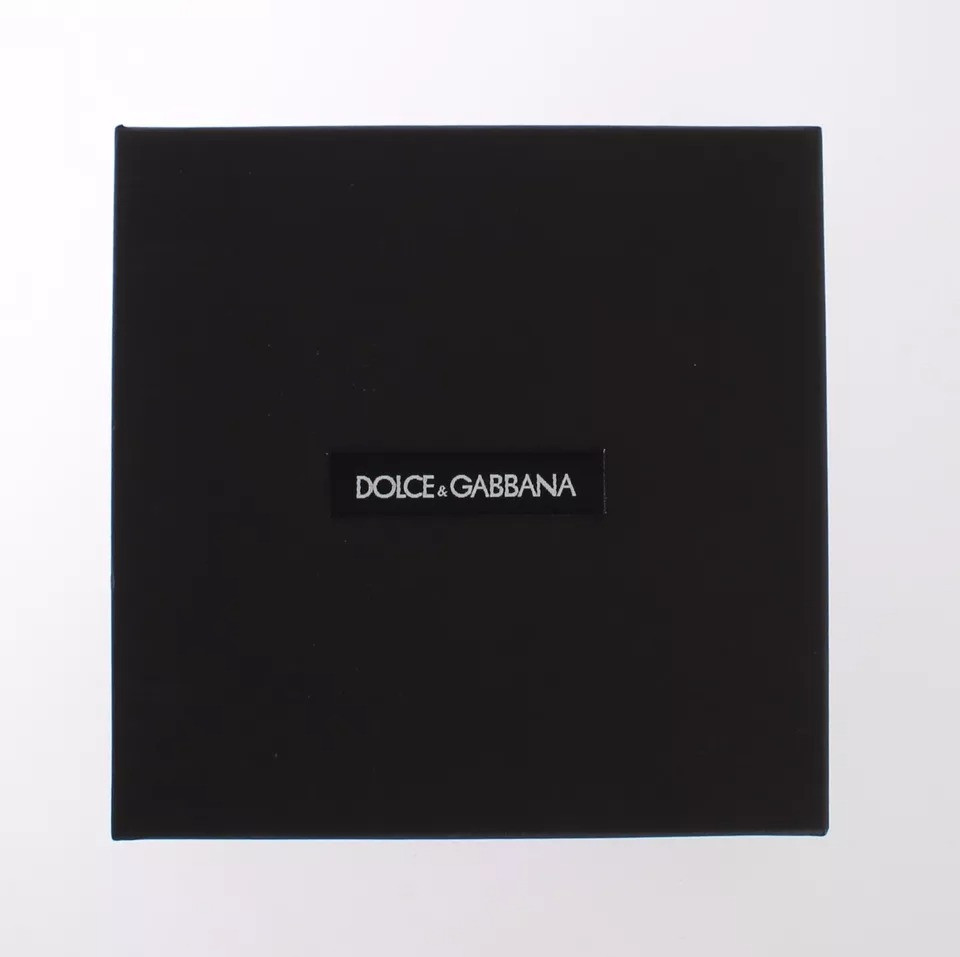 Keyring Dolce & Gabbana Multicolor Raffia Leather Clasp Finder Chain