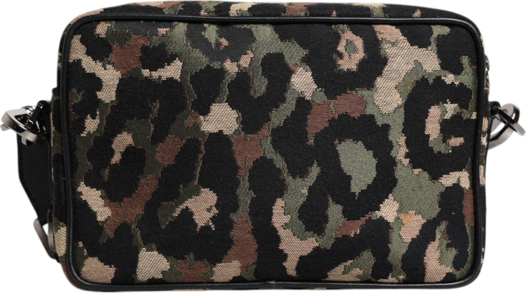 Сумка через плечо Dolce & Gabbana Multicolor Leopard Jacquard с логотипом DG