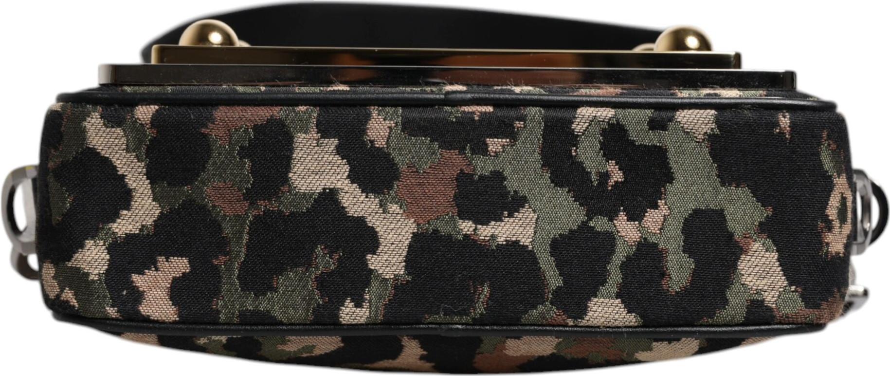 Сумка через плечо Dolce & Gabbana Multicolor Leopard Jacquard с логотипом DG