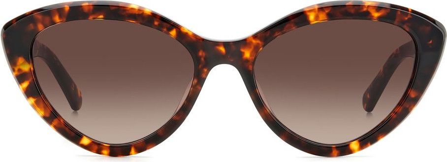 Kate Spade'dan jigoli quyosh ko'zoynaklari, jigarrang asetat