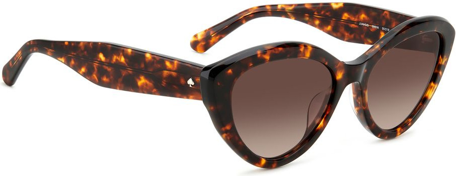 Kate Spade'dan jigoli quyosh ko'zoynaklari, jigarrang asetat