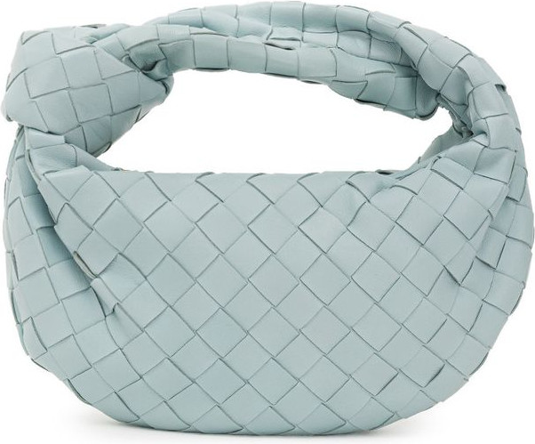 Bottega Veneta Yengil Moviy Charmali Sumka