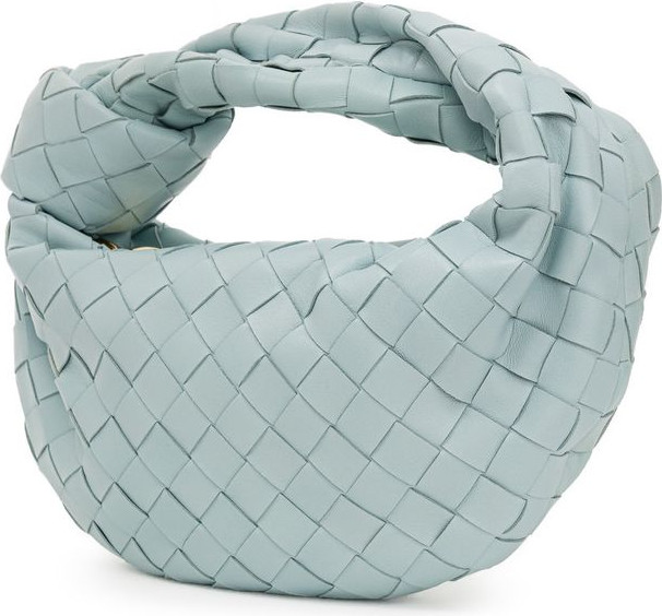 Bottega Veneta Yengil Moviy Charmali Sumka