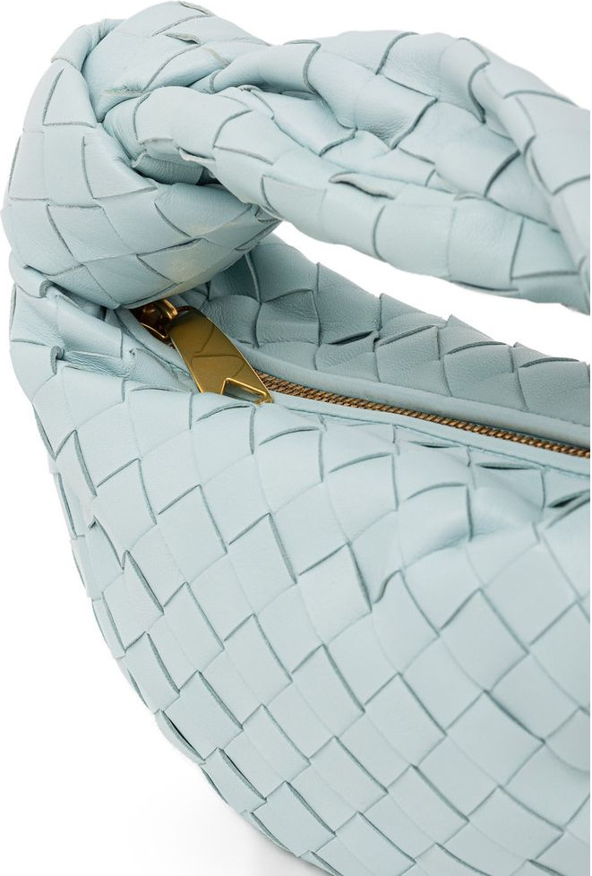 Bottega Veneta Yengil Moviy Charmali Sumka