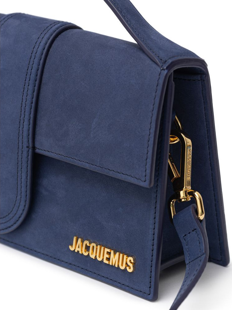 Сумка Jacquemus Цвет Синий Морской Замша Кожа