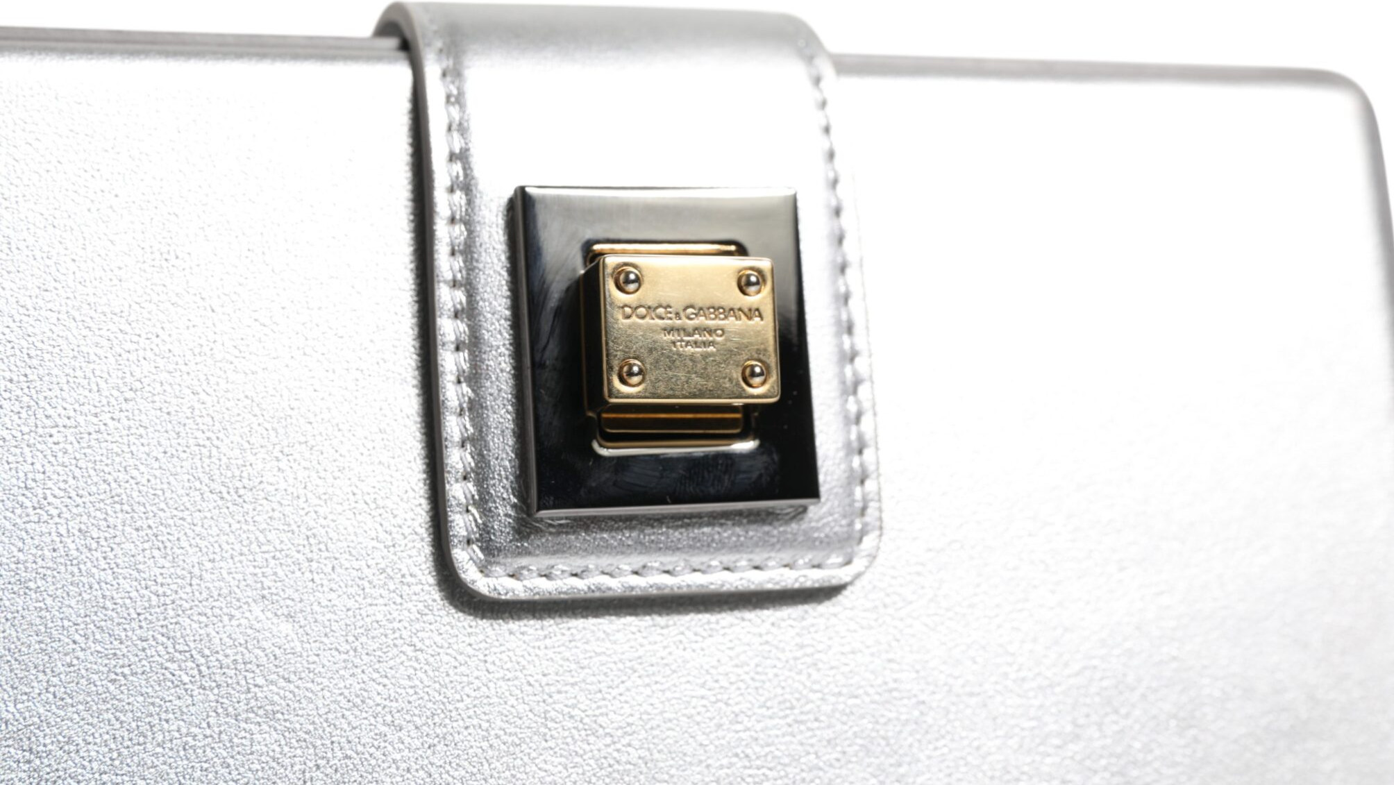 Сумка через плечо Dolce & Gabbana Металлик Серебро DG BOX