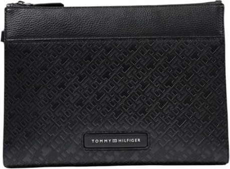 Pochette Tommy Hilfiger Qora Polietilen Bagaj va Sayohat