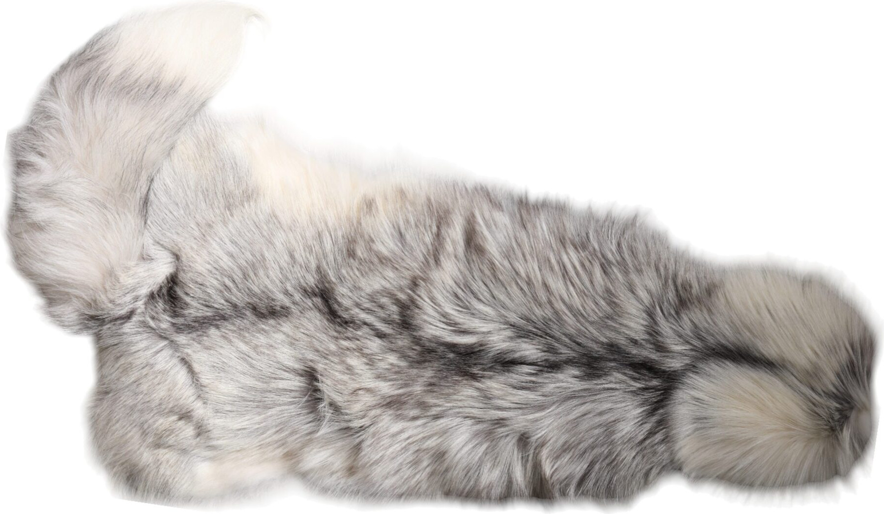 Scarf Dolce & Gabbana White Fox Fur Neck Wrap Warmer