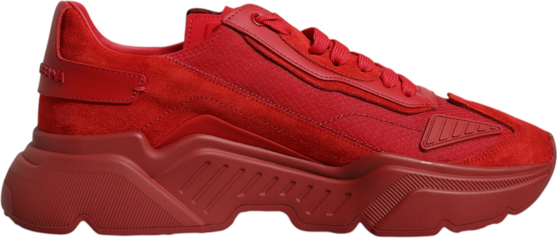 Red Leather Daymaster Low Top Sneakers Shoes Dolce & Gabbana