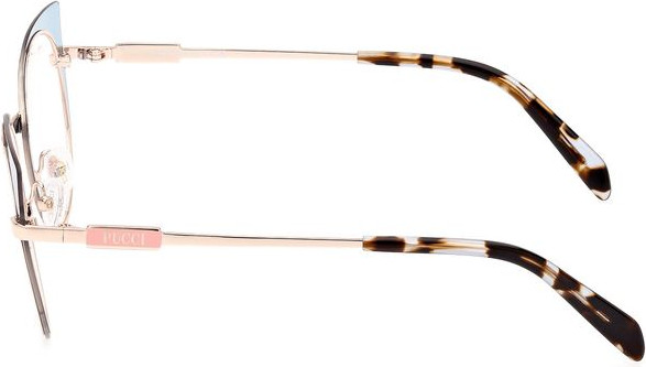 Emilio Pucci Blaue Metallbrille
