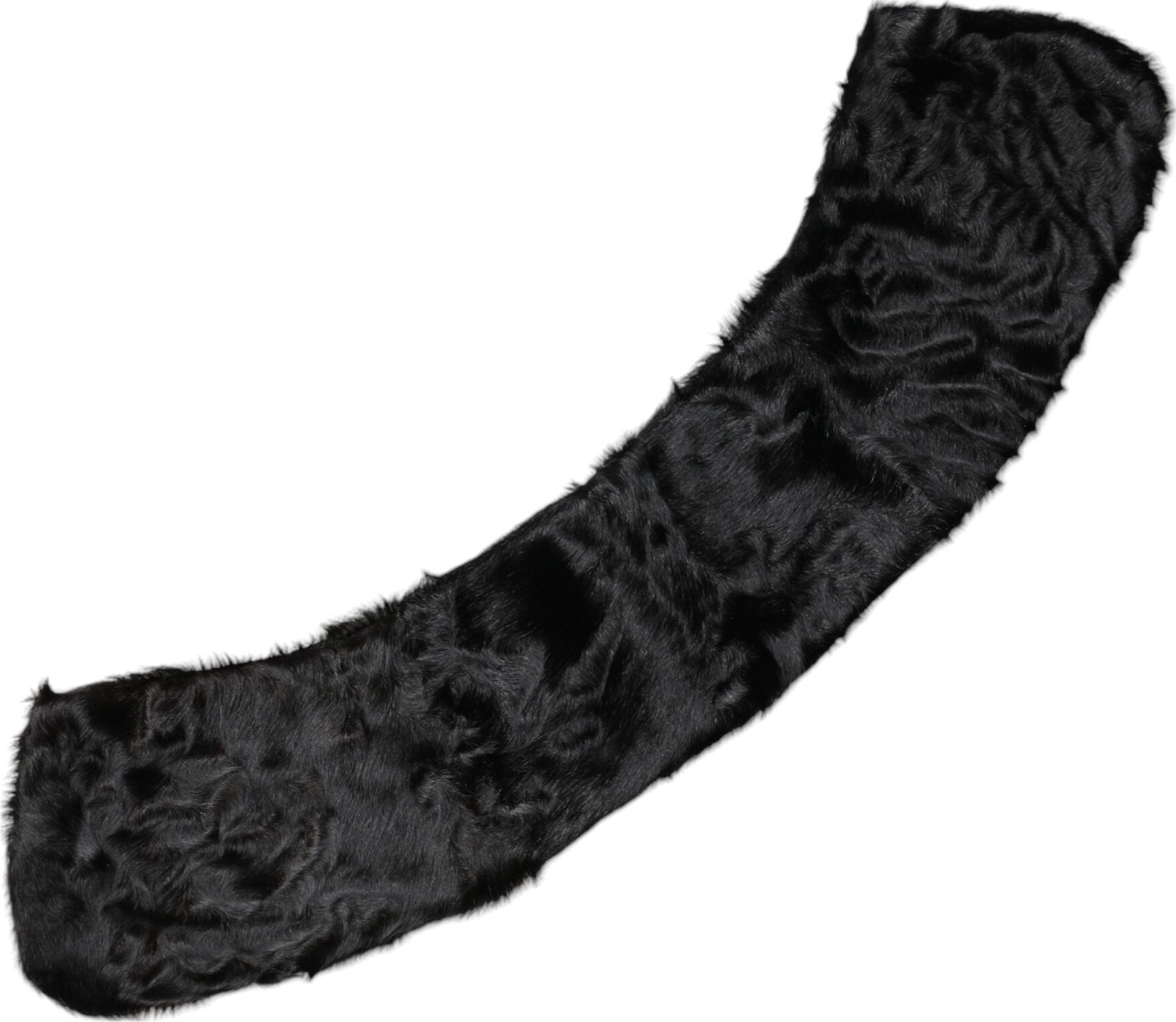 Schal Dolce & Gabbana Kragen aus schwarzem Lammfell Nackenwärmer