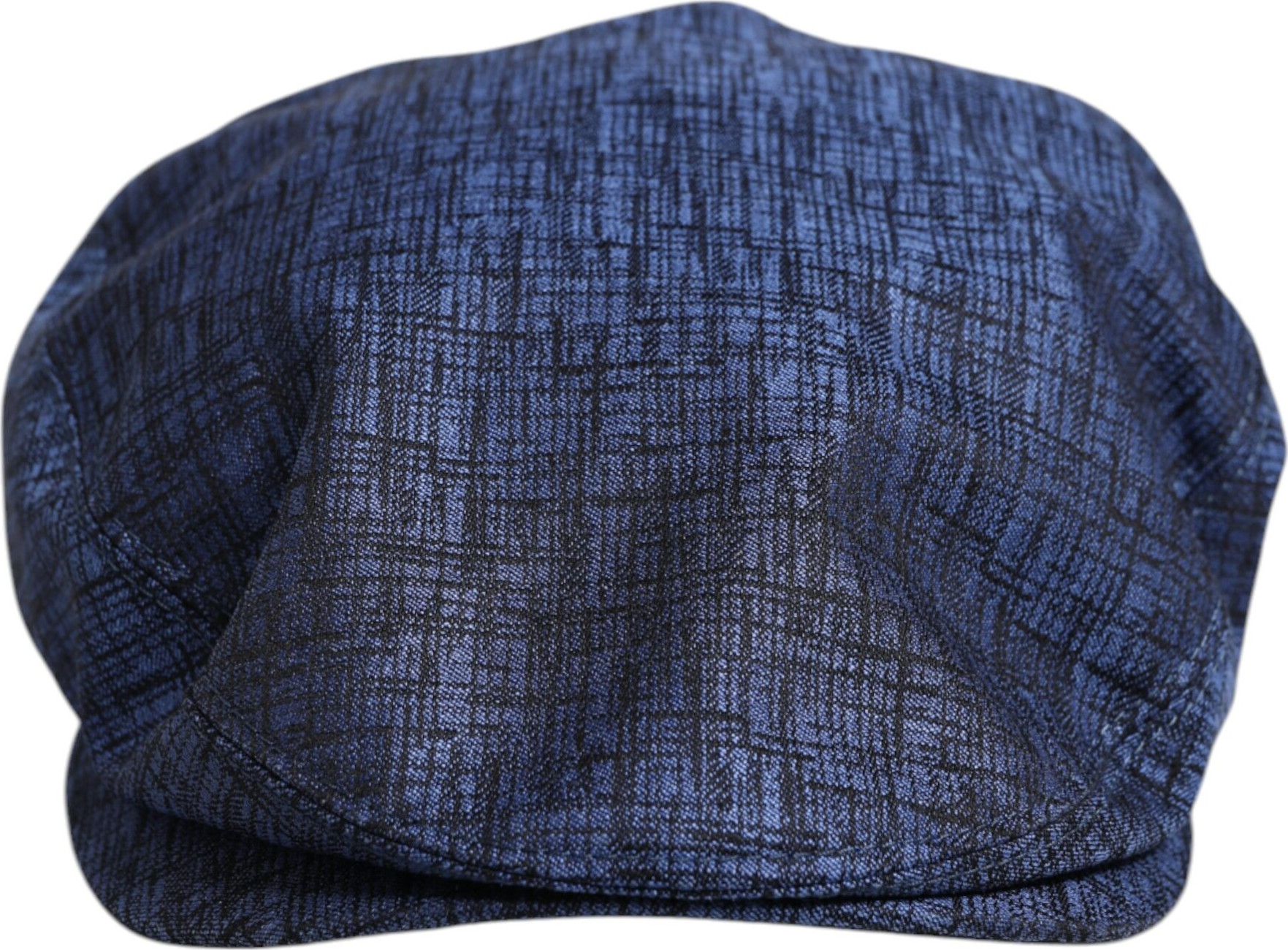 Hat Dolce & Gabbana Blue Cotton Stretch Newsboy Hat