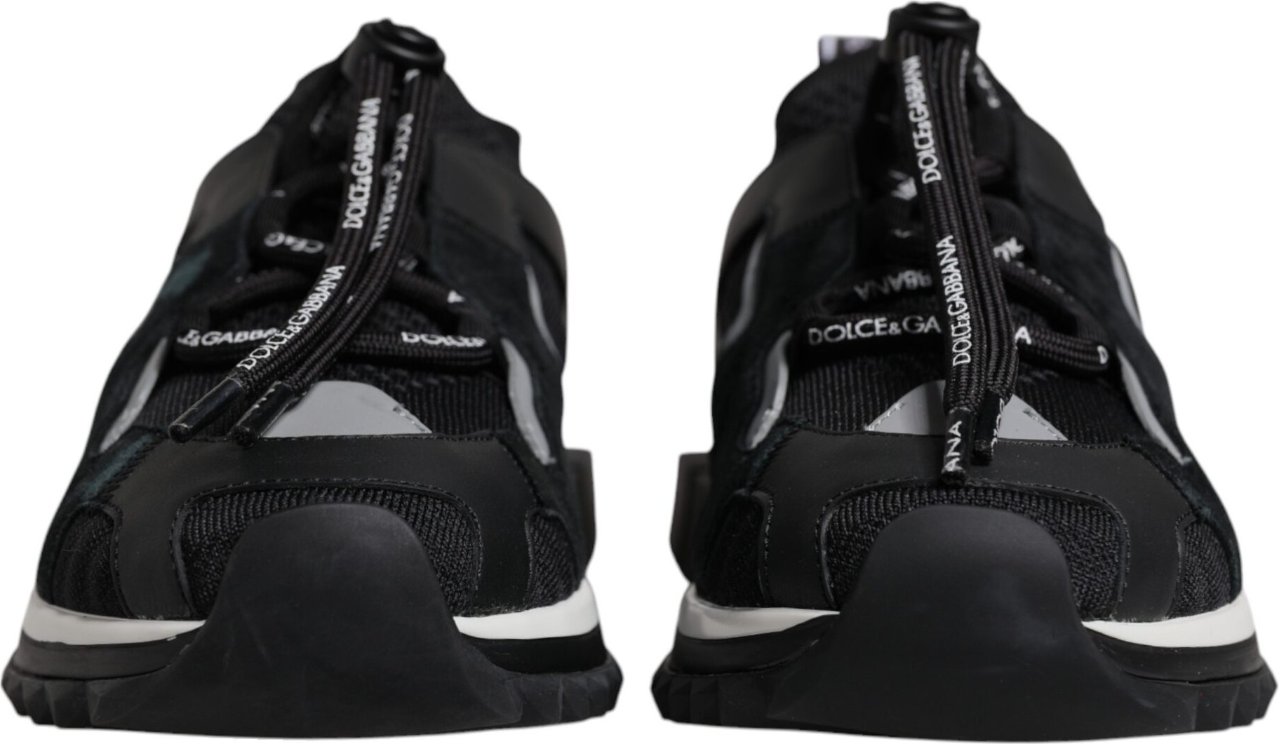 Black Mesh Sorrento Trekking Sneakers Shoes Dolce & Gabbana