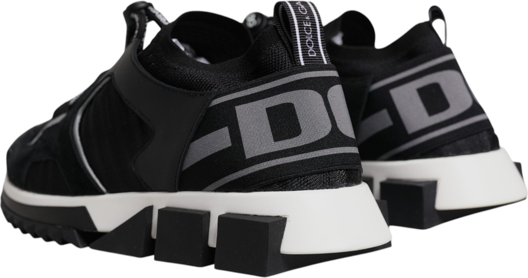 Black Mesh Sorrento Trekking Sneakers Shoes Dolce & Gabbana