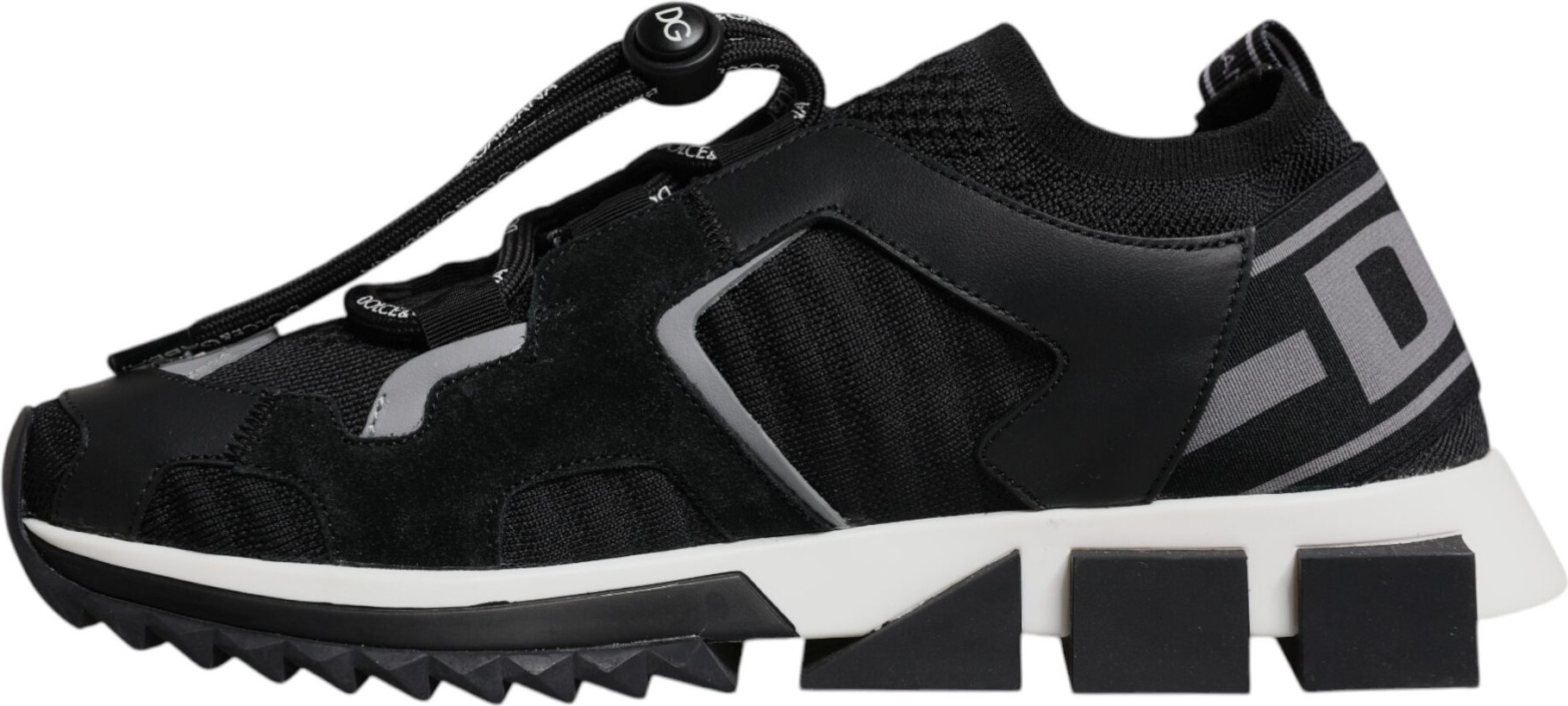 Black Mesh Sorrento Trekking Sneakers Shoes Dolce & Gabbana