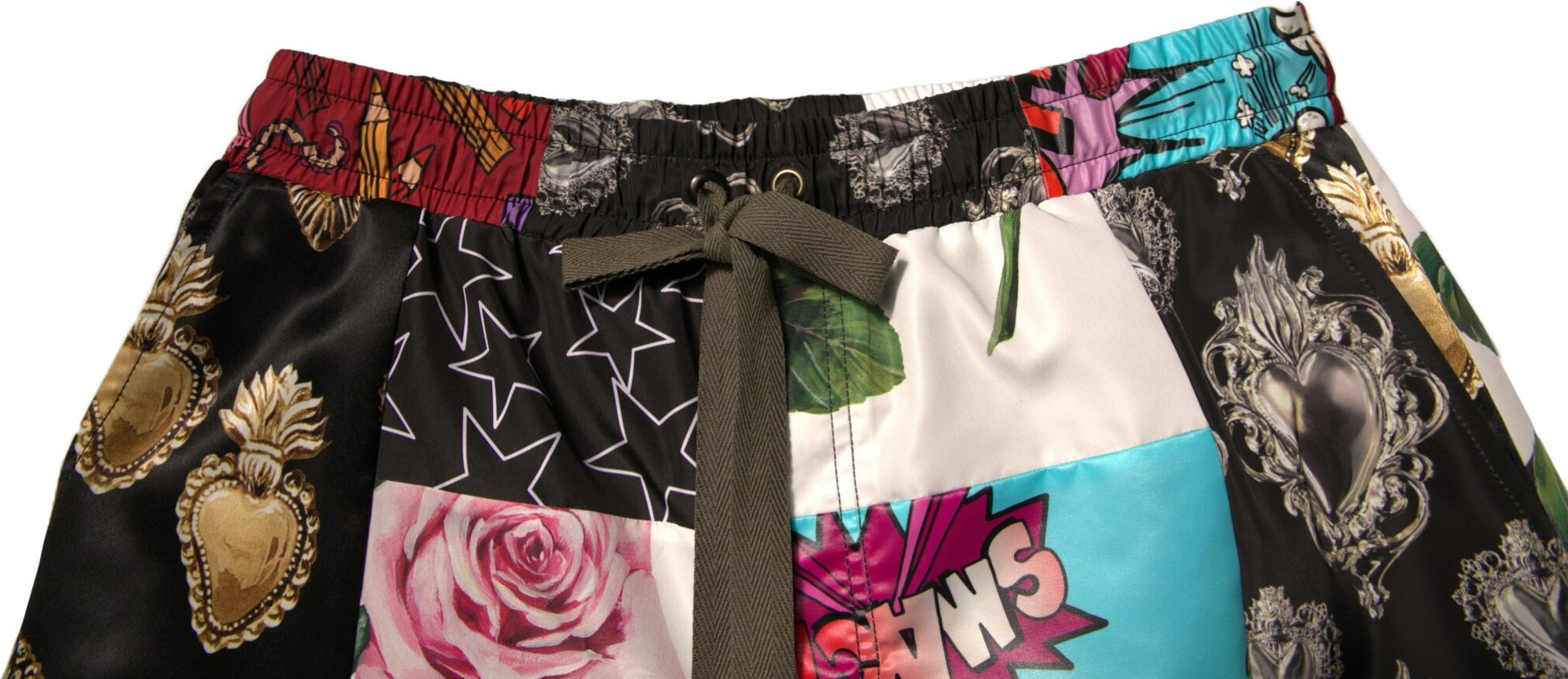 Mehrfarbige Patchwork Cargo Bermuda Shorts Dolce & Gabbana