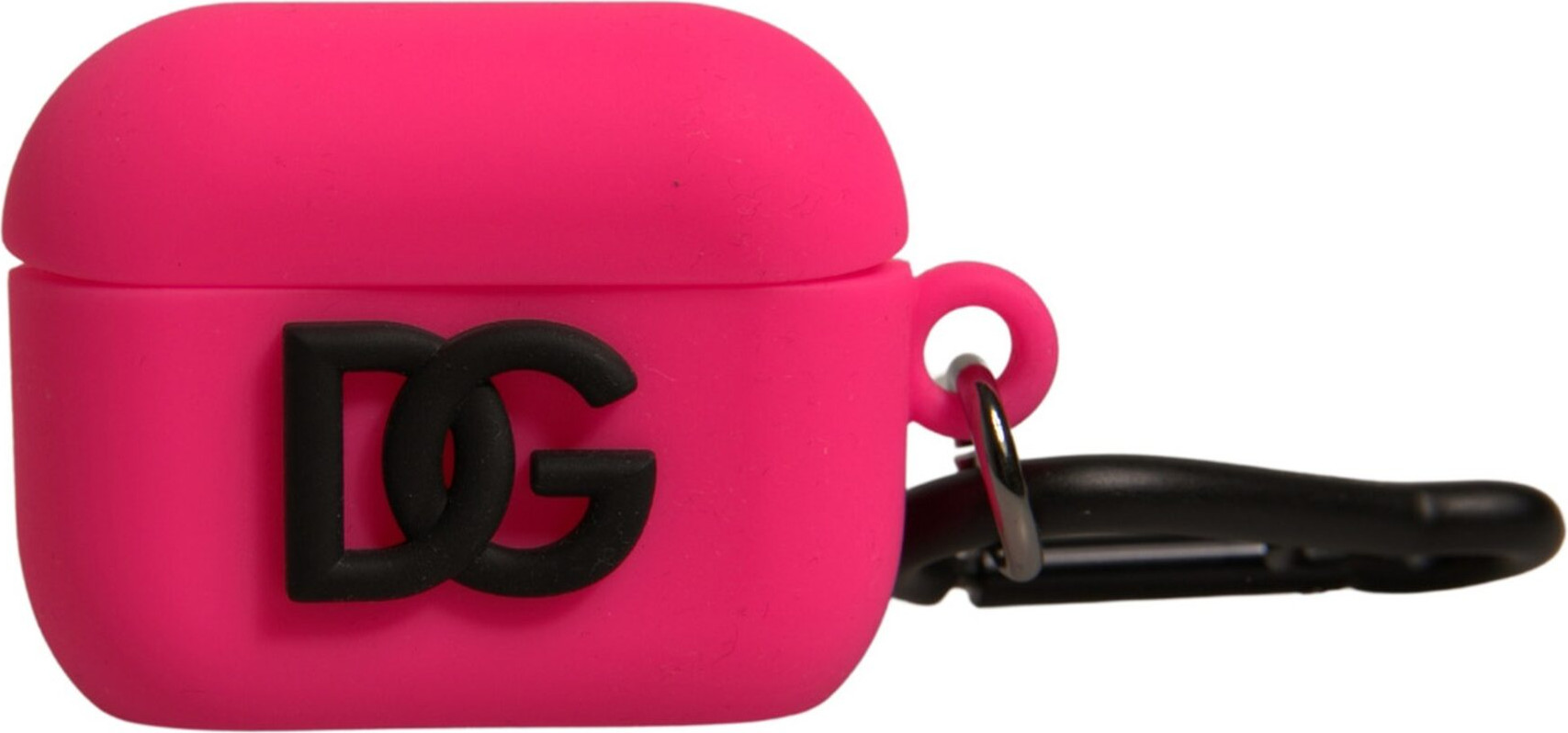 Hülle Dolce & Gabbana Pink Silikon Gummi Logo Prägung Airpods Hülle