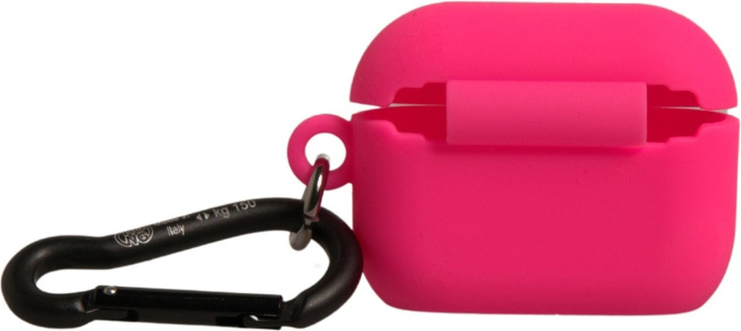 Hülle Dolce & Gabbana Pink Silikon Gummi Logo Prägung Airpods Hülle