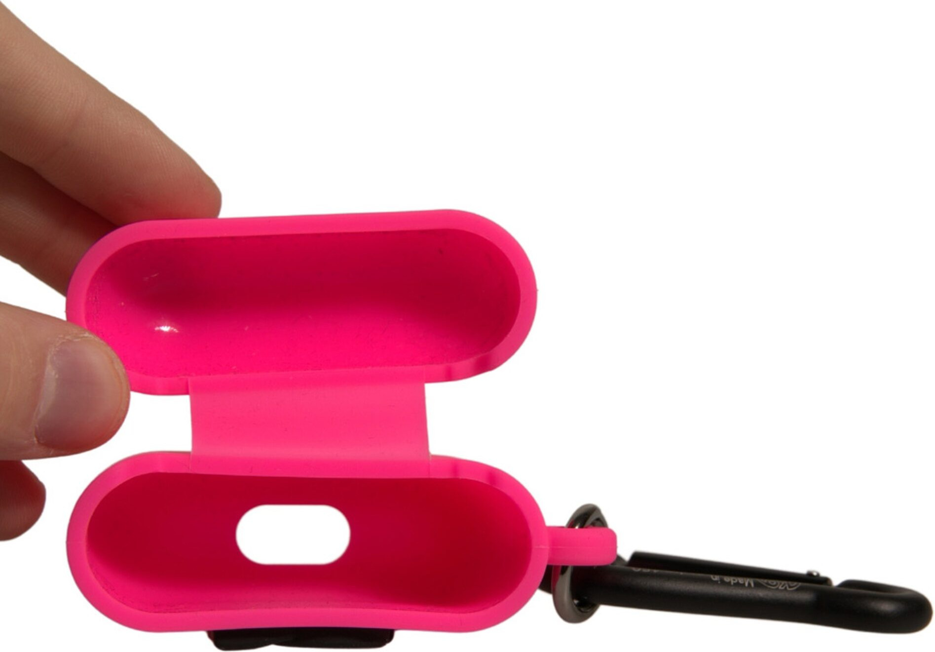 Hülle Dolce & Gabbana Pink Silikon Gummi Logo Prägung Airpods Hülle