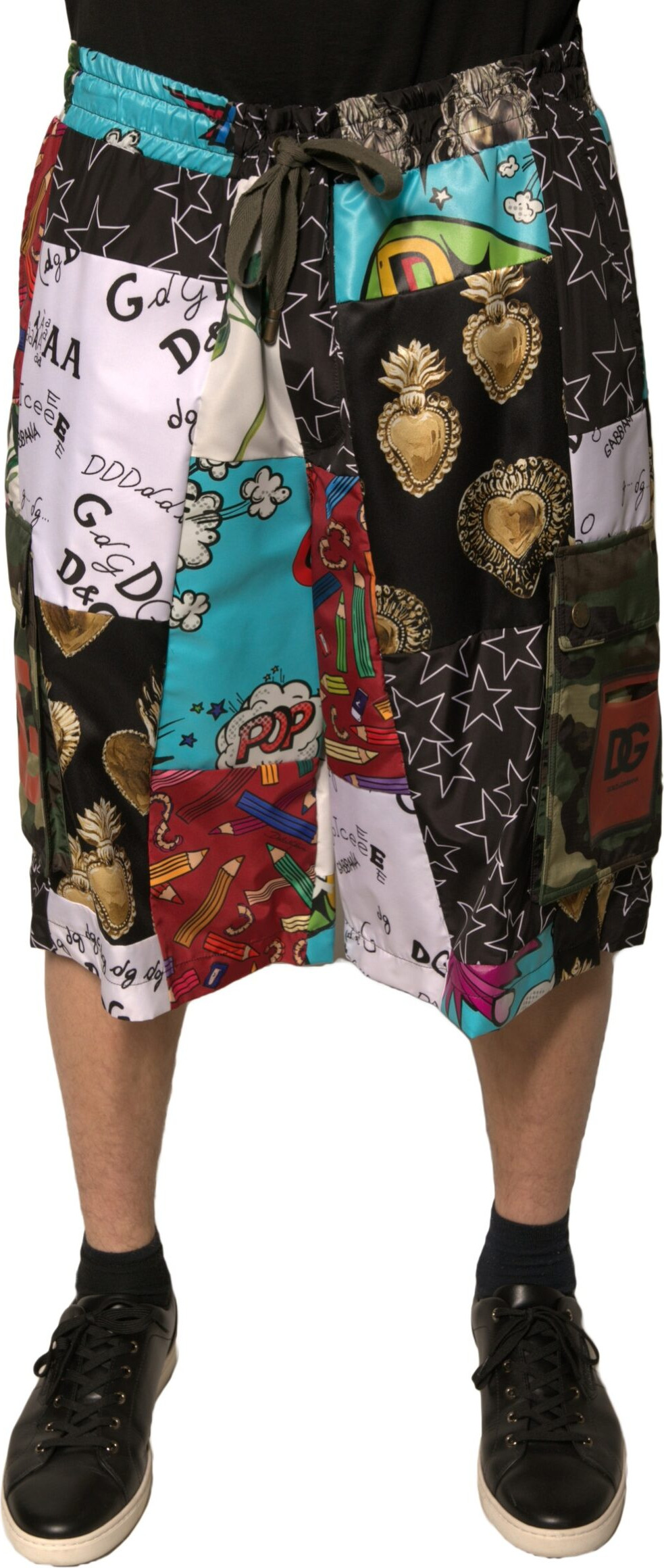 Patchwork Cargo Bermuda Shorts Dolce & Gabbana